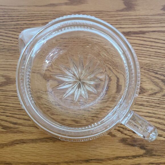Vintage Federal Clear Depression Glass Citrus Juicer Reamer Lg Rimmed Squeezer - Picture 15 of 15